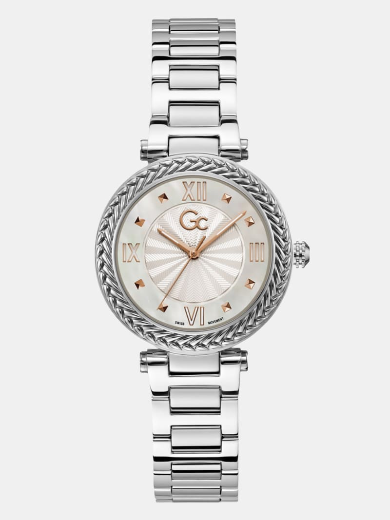 GC steel analogue watch