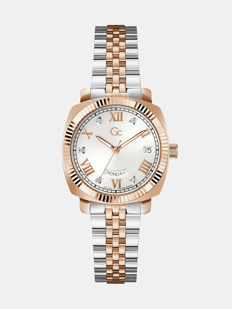 GC analogue quartz watch in stainless steel 34 mm