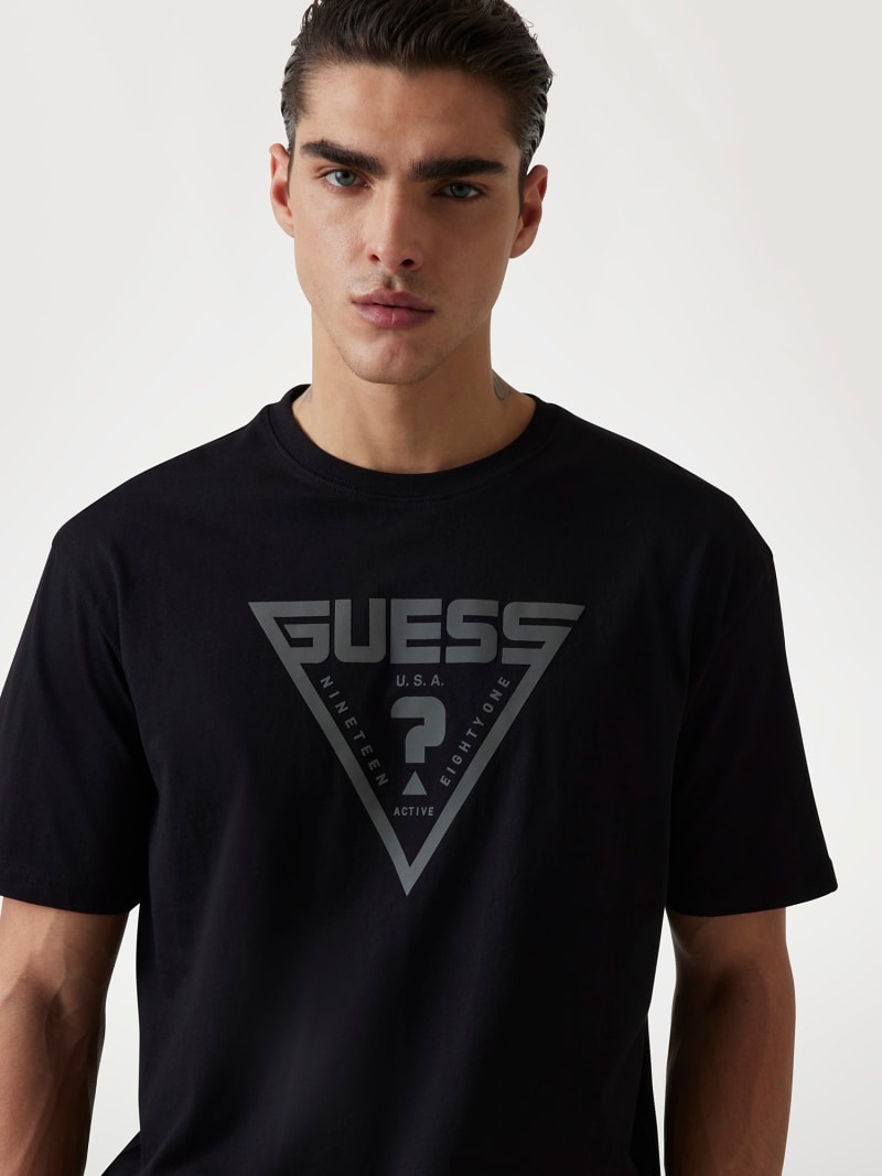 GUESS® T-shirt z trójkątnym logo Mężczyzna