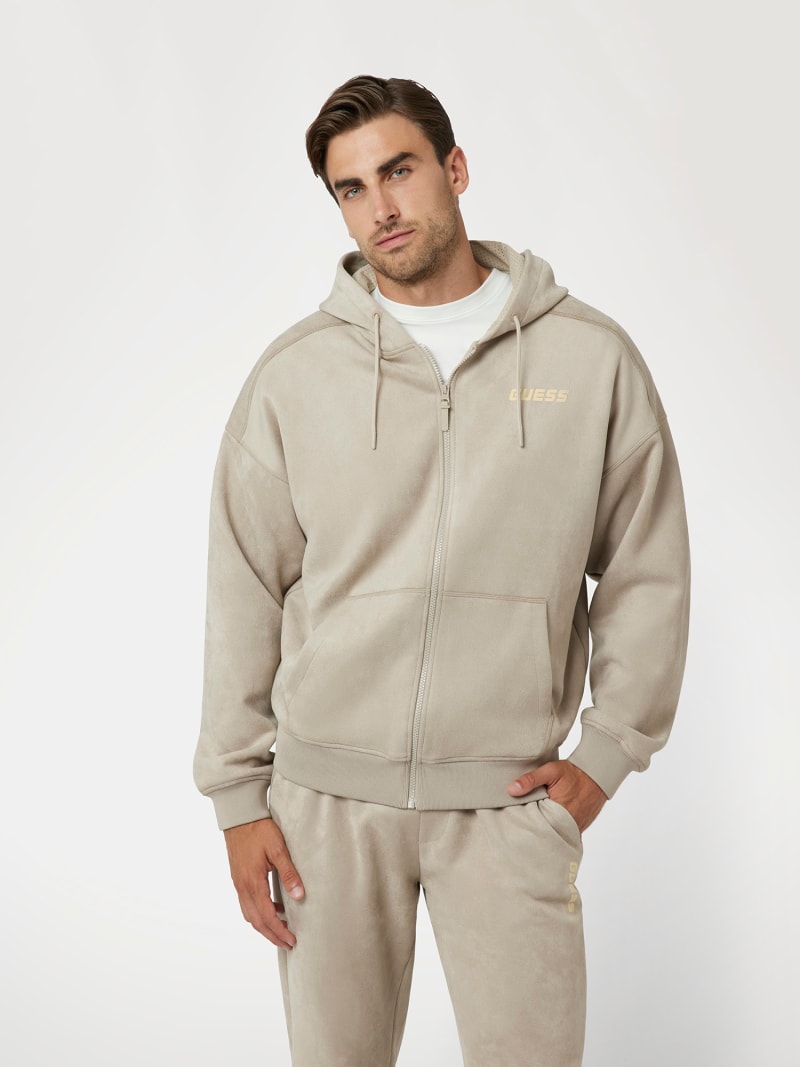 Sweat shirt neoprene suede