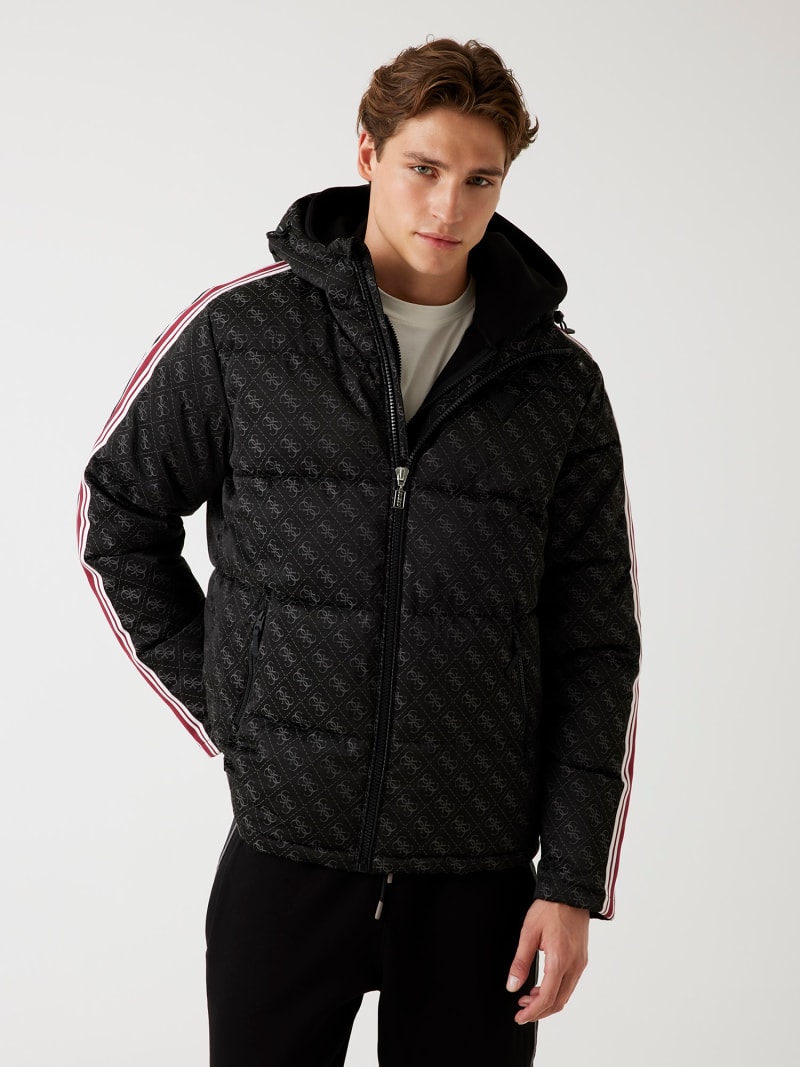 GUESS® 4G hooded puffer jacket Men