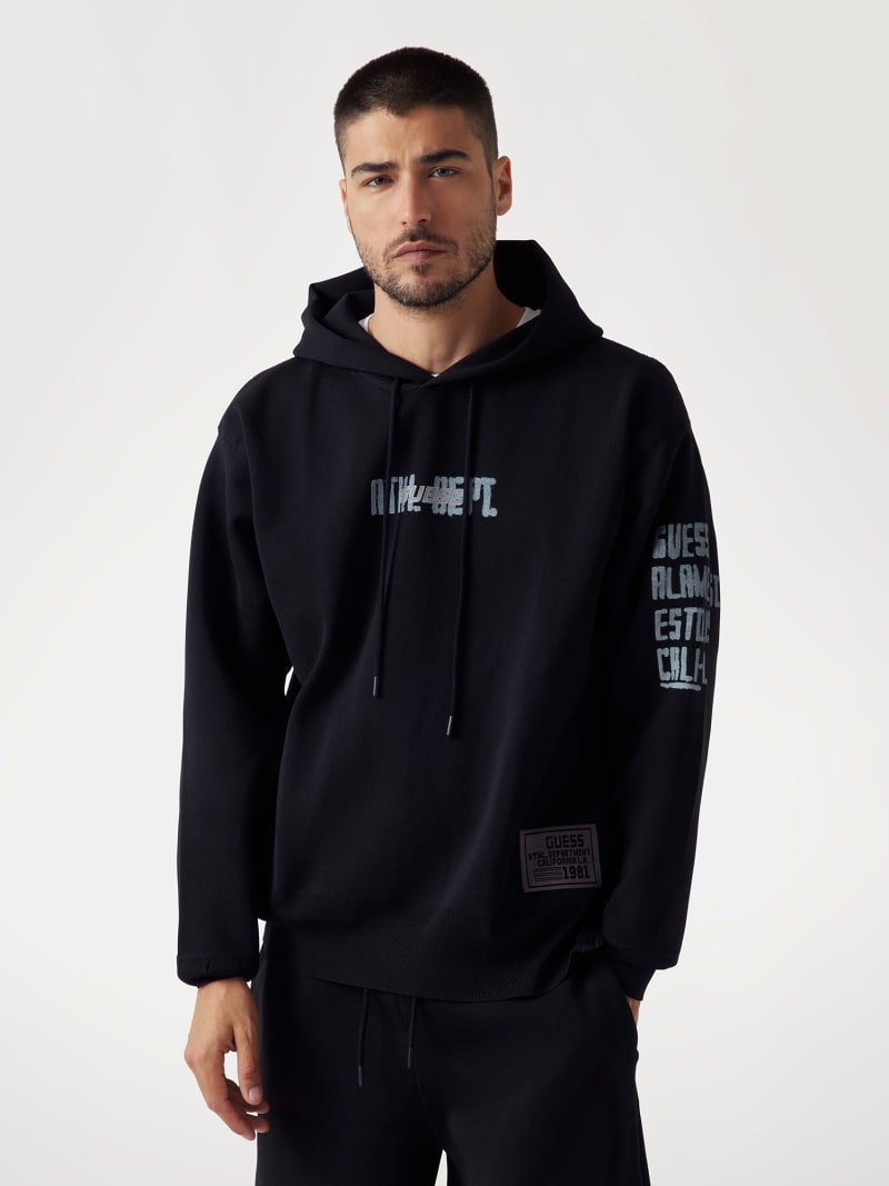 Guess Originals - Sweat unisexe à logo vintage - Noir délavé