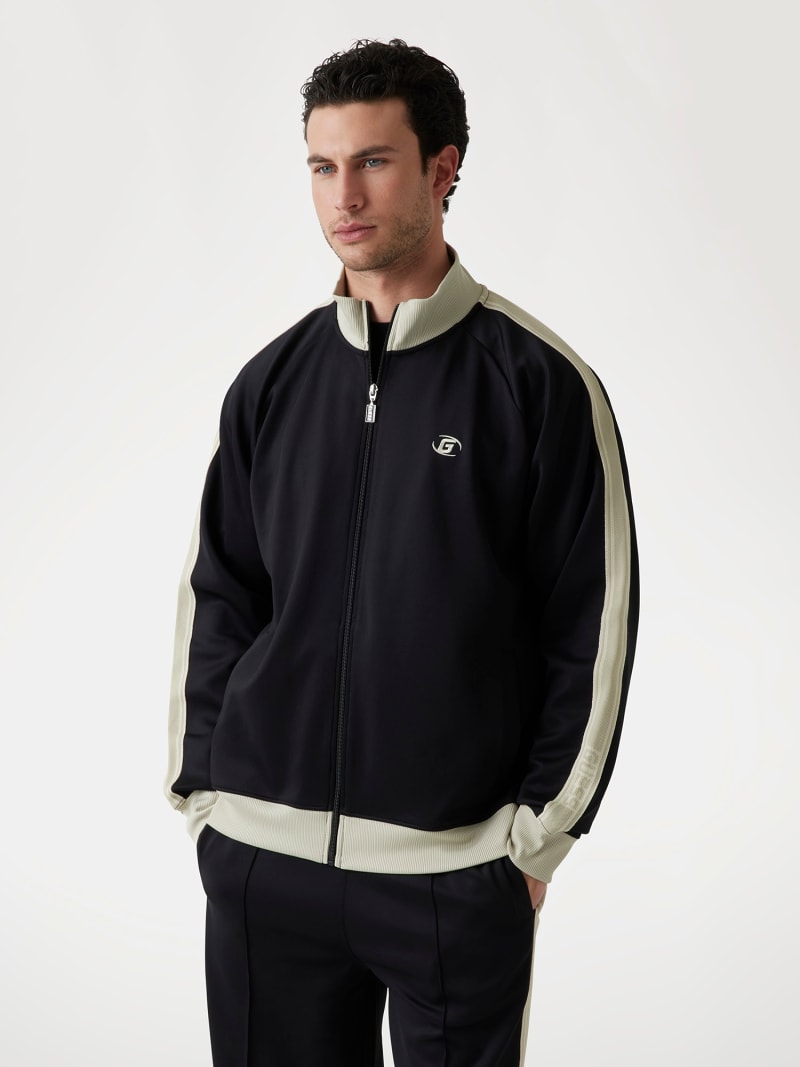 まとめ買いでお得 Logo GUESS® stripes Men sweatshirt トップス