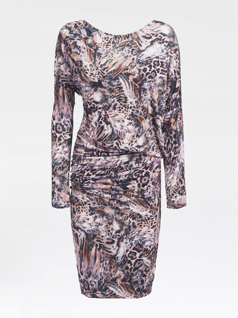 Marciano Kleid Animal Print Guess Offizieller Online Shop
