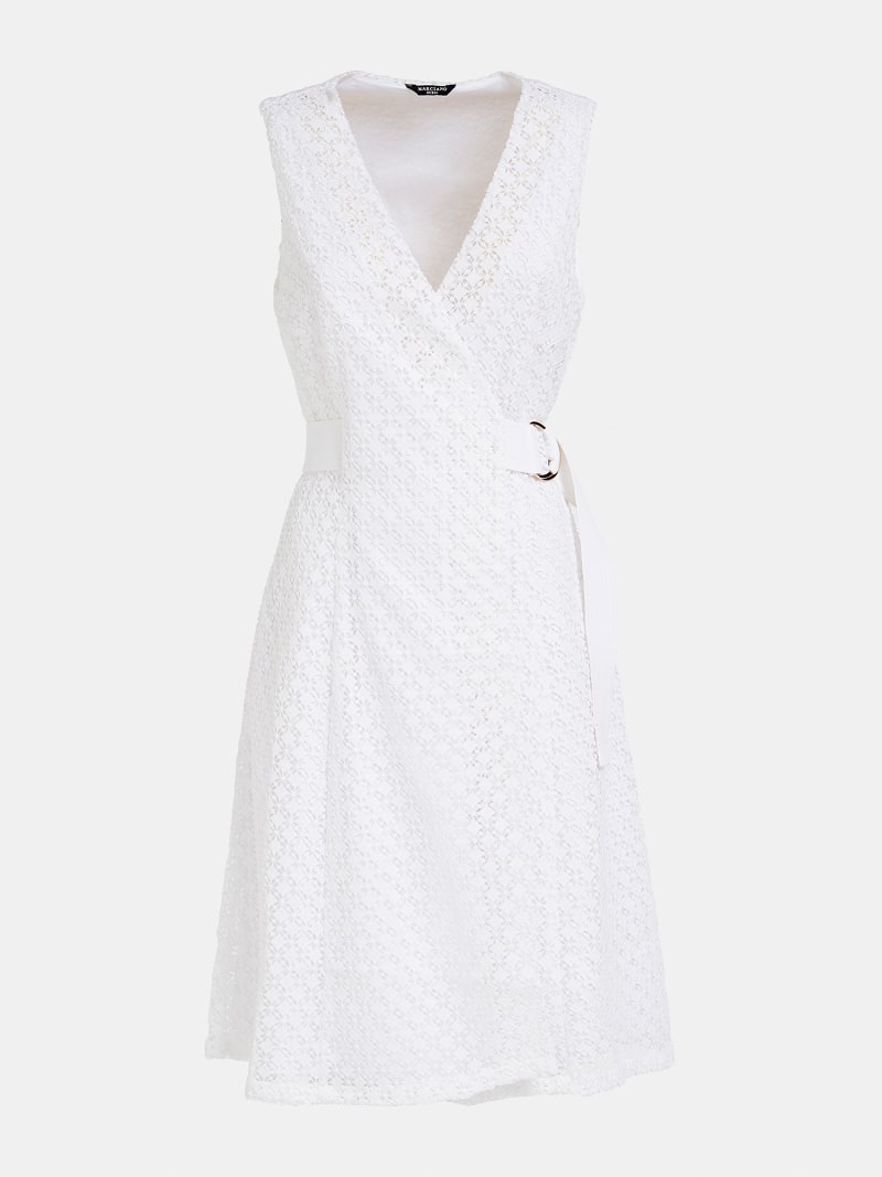 Guess Kleid Weiß Spitze