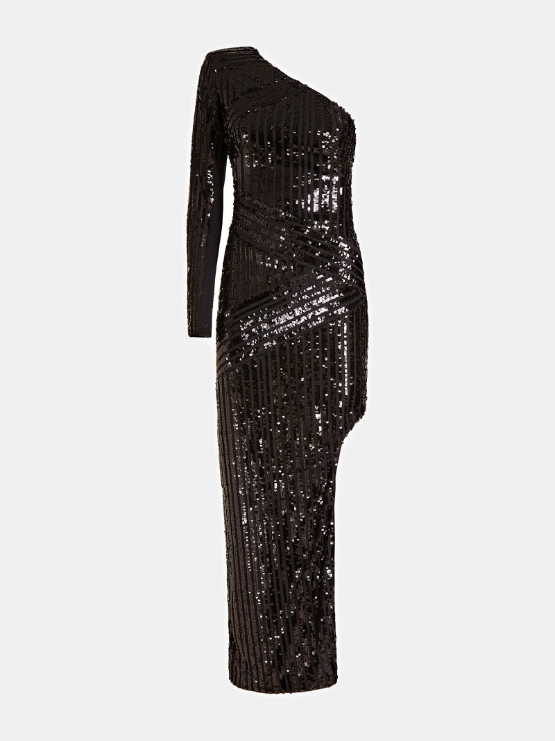 single shoulder gown