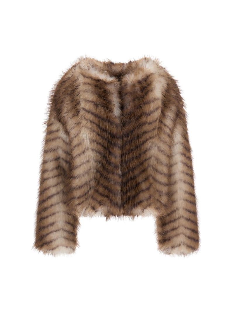 Guess rabbit fur jacket on sale