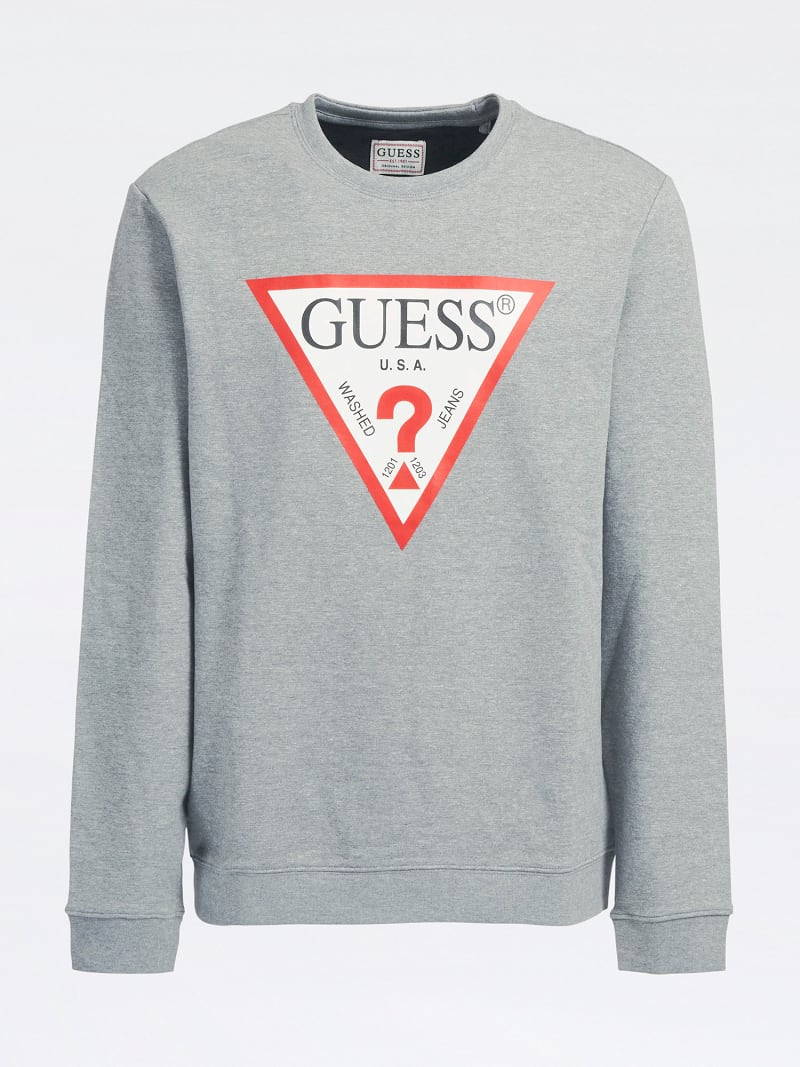 guess triangle logo sweatshirt