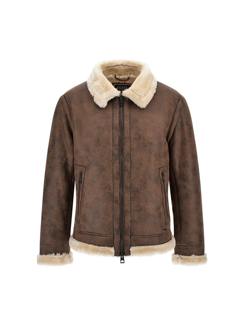 Guess online shearling coat