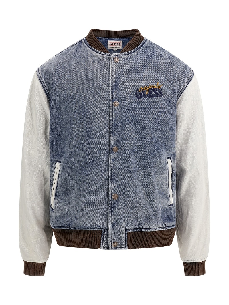 Guess denim bomber jacket top