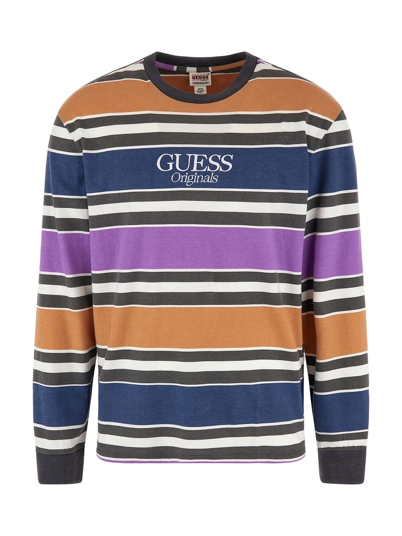 Guess striped hot sale shirts