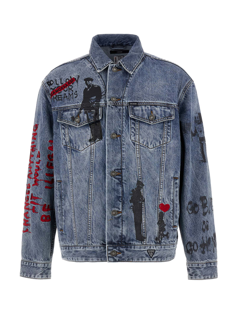 Veste en jean guess homme new arrivals