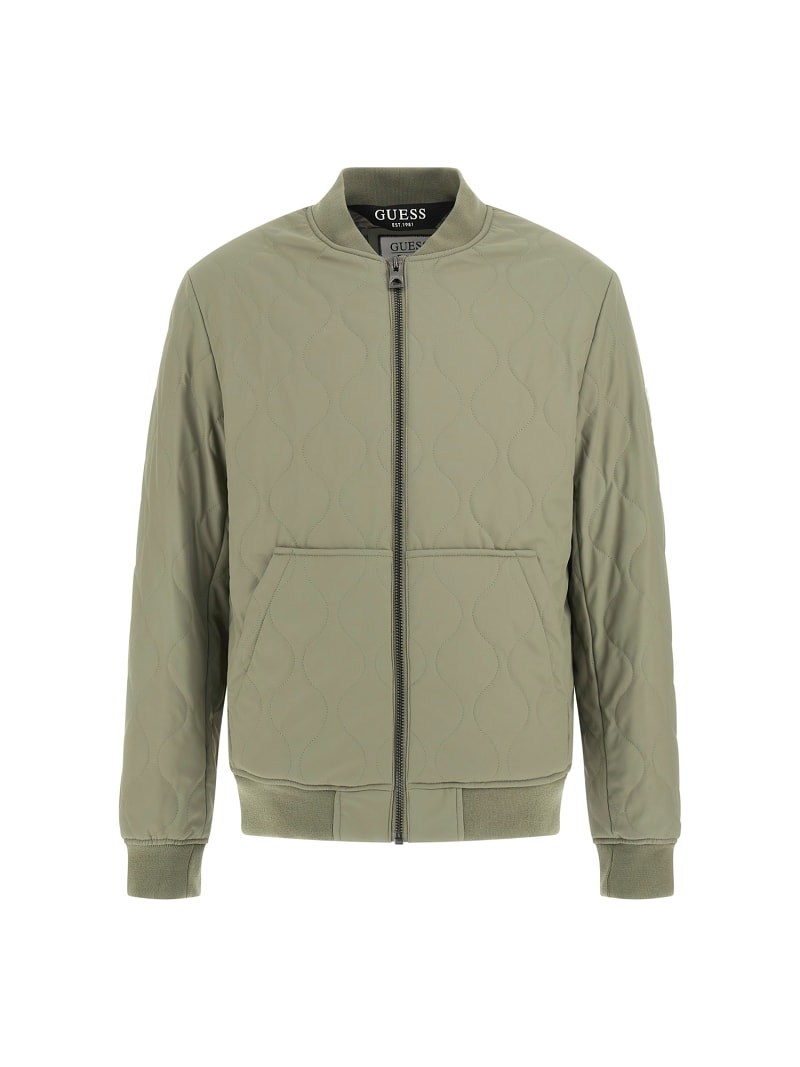 Guess jake quilted bomber jacket 2025