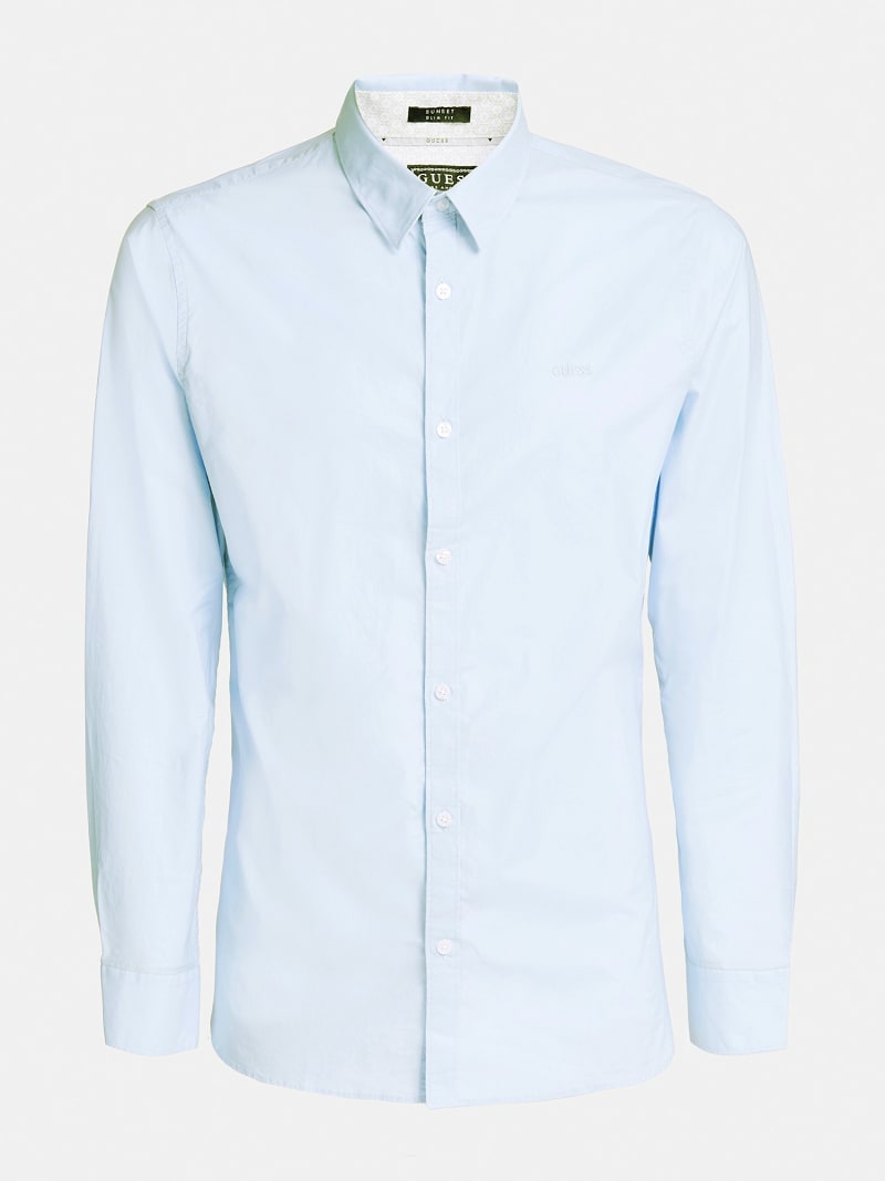 Klassisches Hemd Passform Slim Guess Offizieller Online Shop