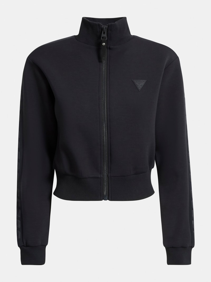 Logo Tape Zip Fastening Sweatshirt Guess Official Online Store