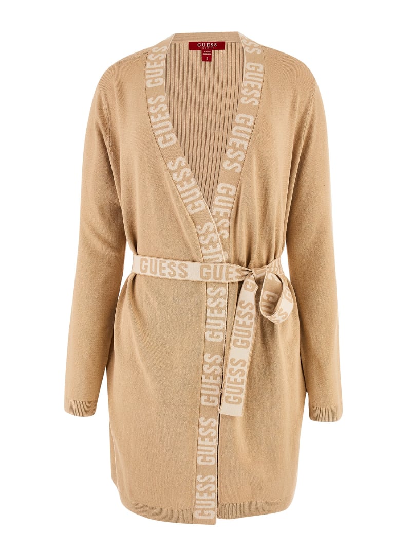 GUESS Logo belt cardigan