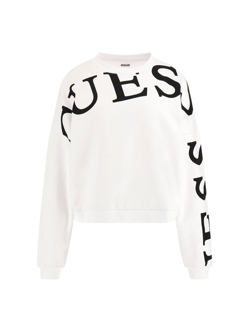 White guess sweatshirt clearance