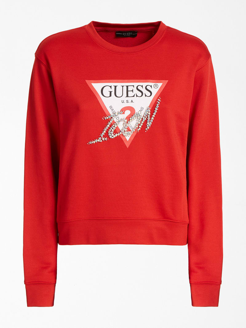 Guess hoodie red
