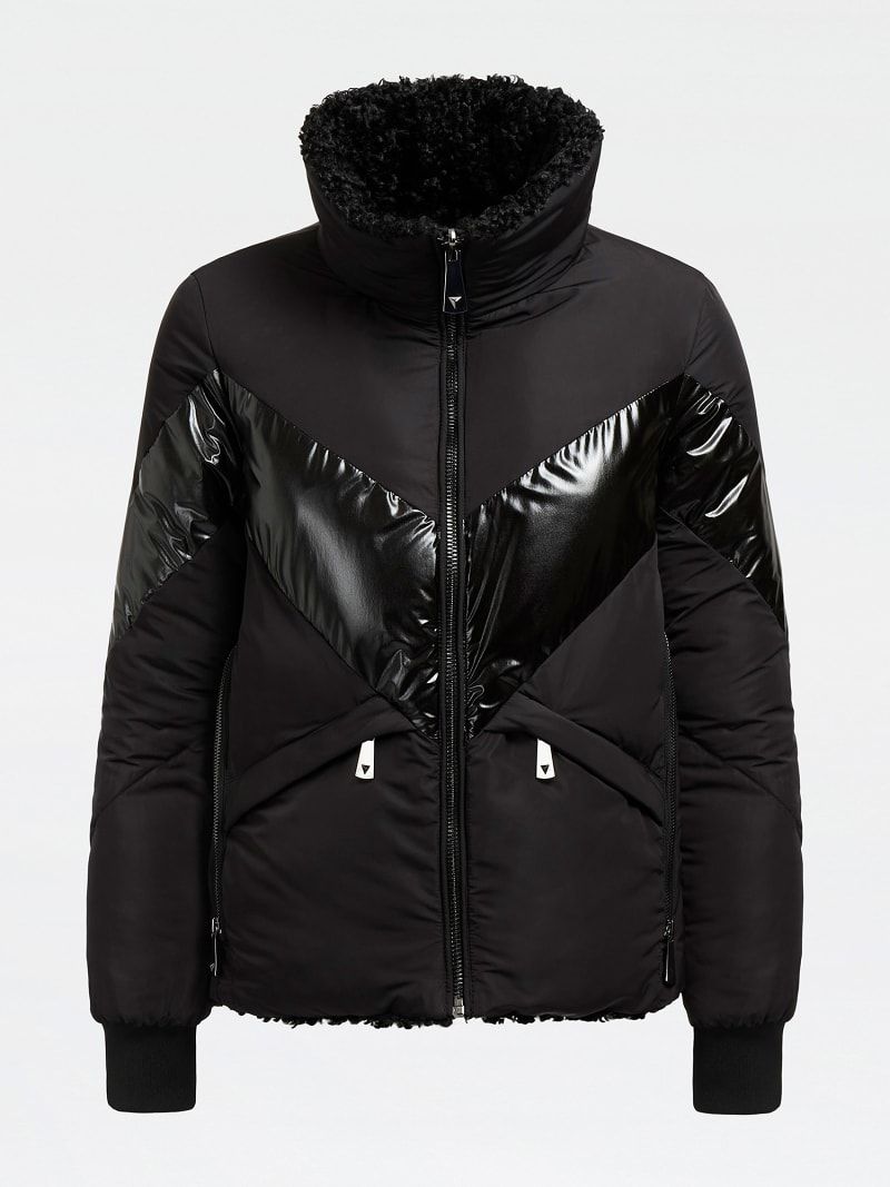 guess mixed media reversible jacket
