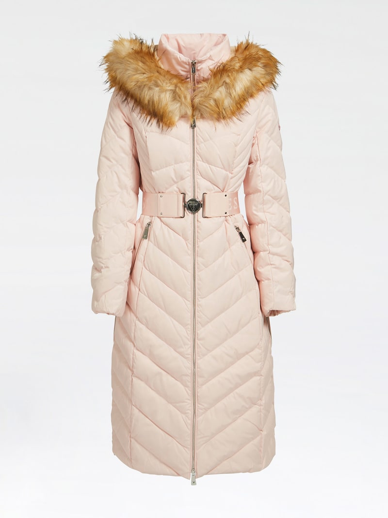 Guess belted padded jacket