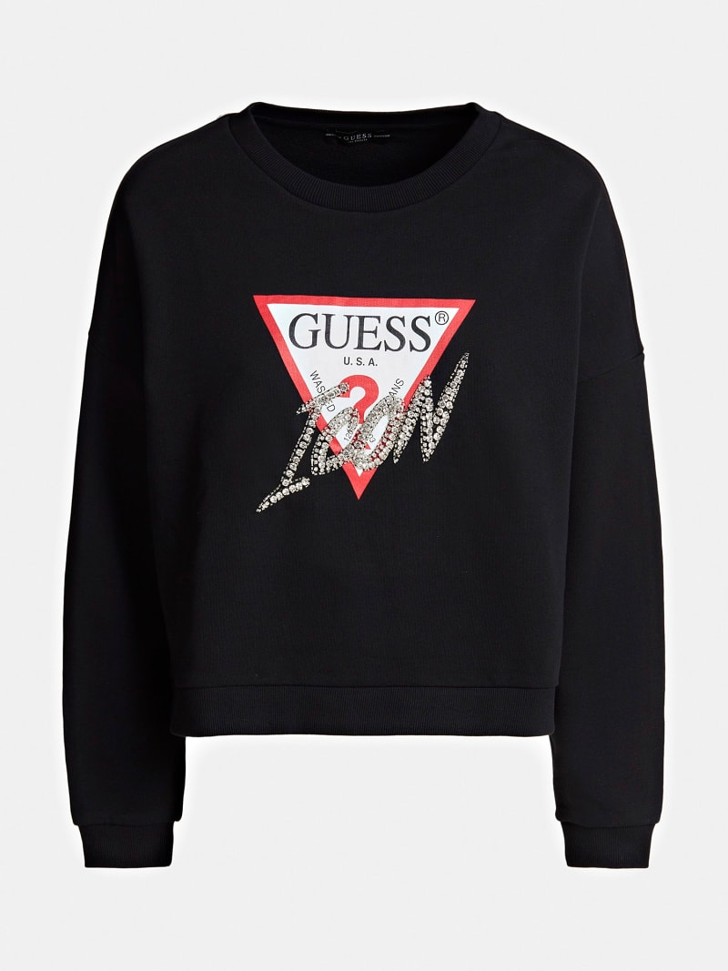 Guess logo sweatshirt clearance