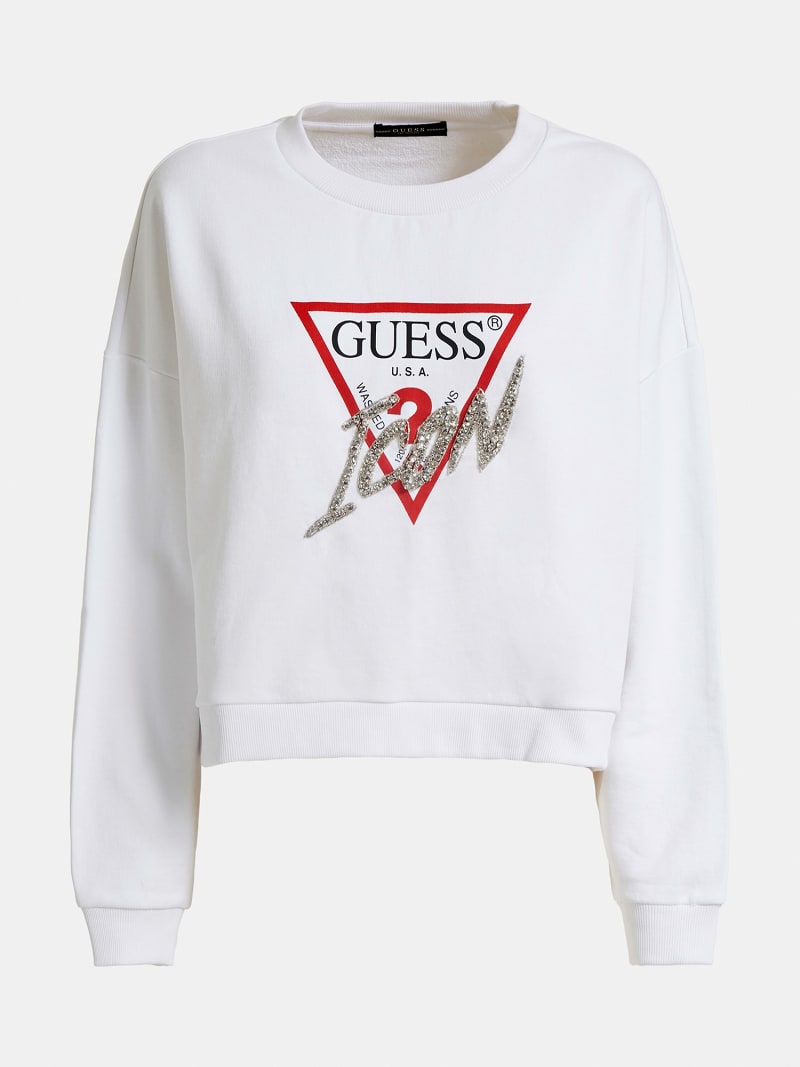 Guess logo sweatshirt clearance