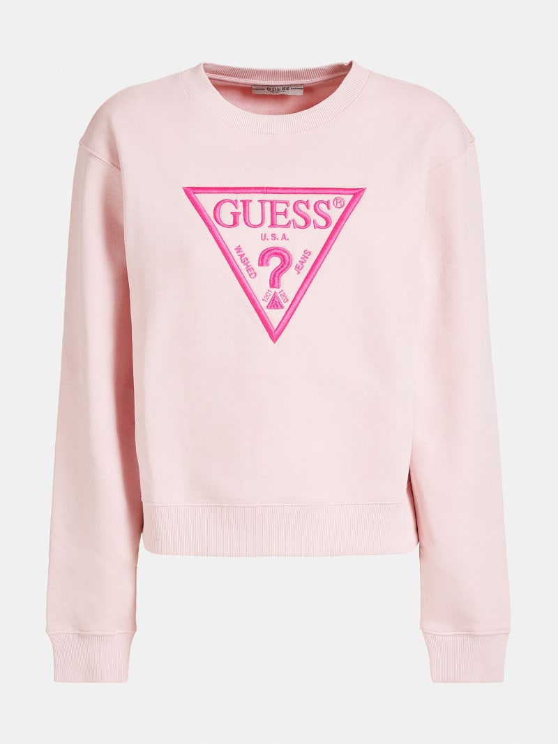 guess triangle logo sweatshirt