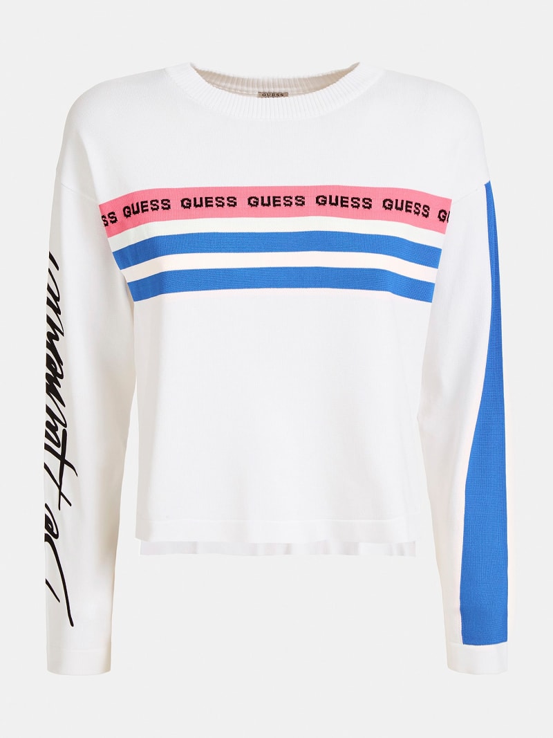 guess striped sweater