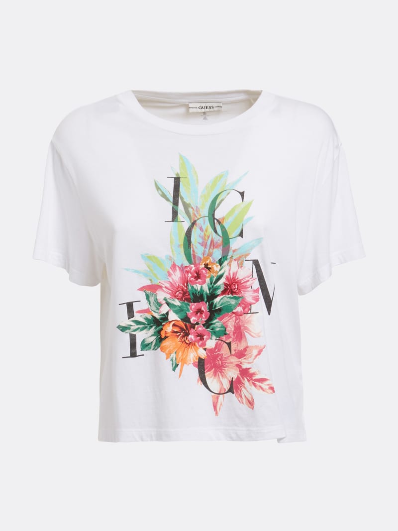 Icon Logo Crop T Shirt Guess Official Online Store