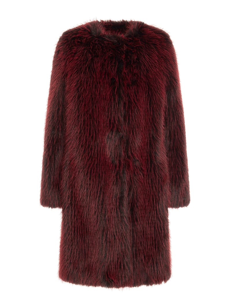 Guess burgundy coat new arrivals