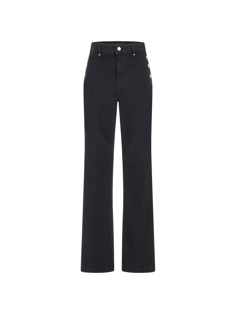 Black sailor pants clearance with gold buttons