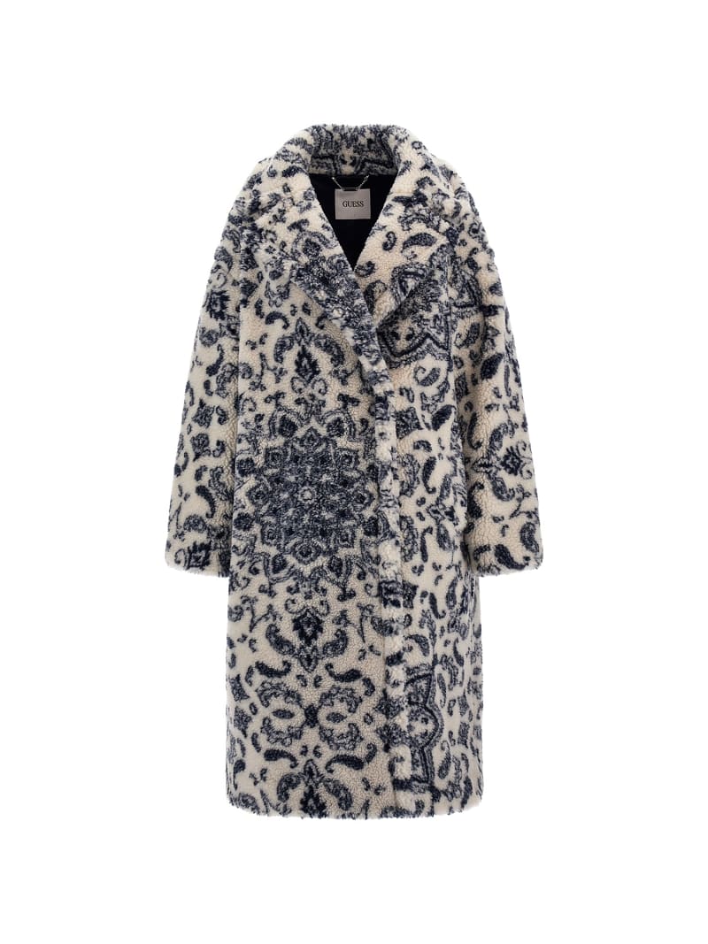 Guess leopard print coat online
