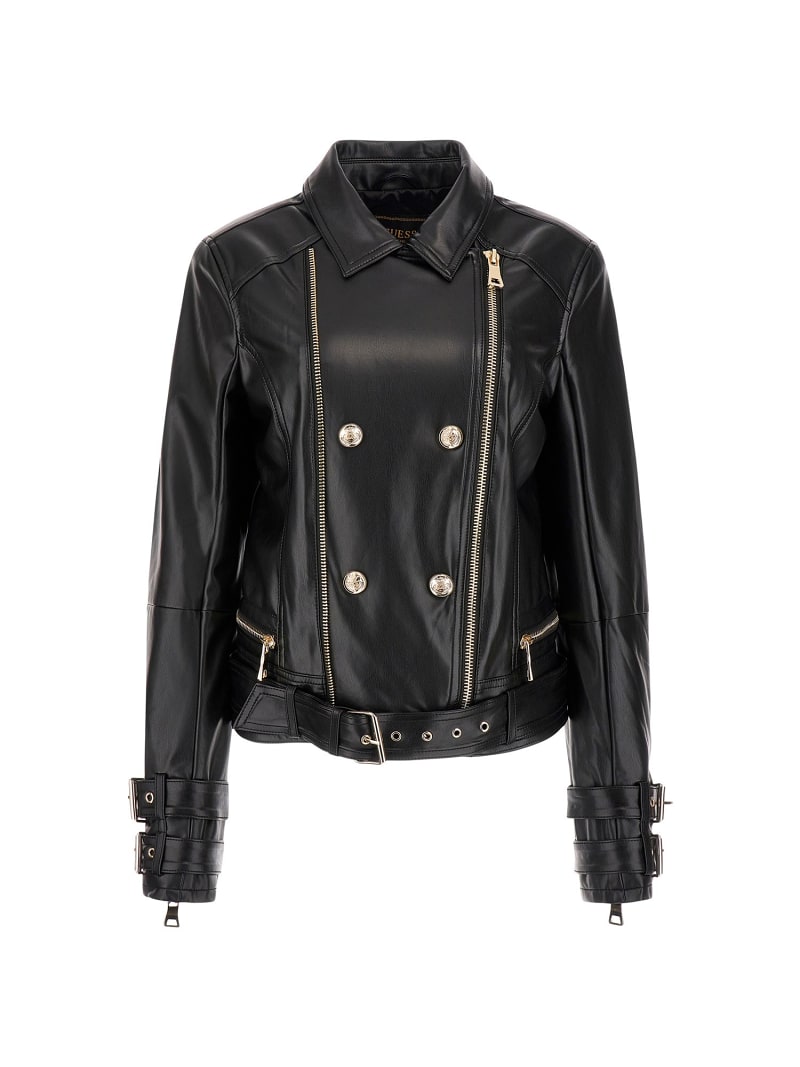 Balmain x on sale h&m leather jacket