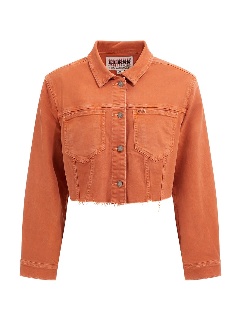 Guess red denim shop jacket