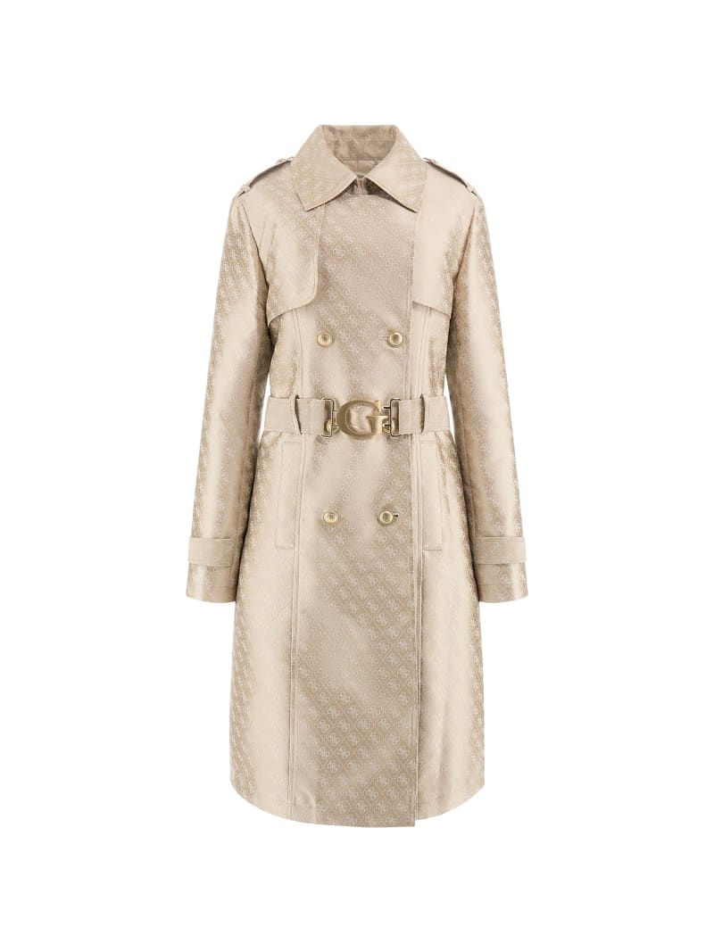 GUESS® Trenchcoat 4G-Jacquard-Logo Damen
