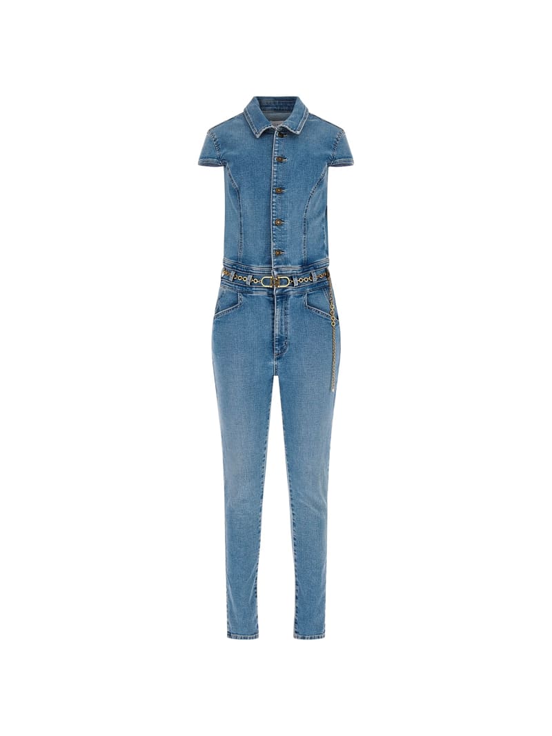 Guess denim jumpsuit womens best sale