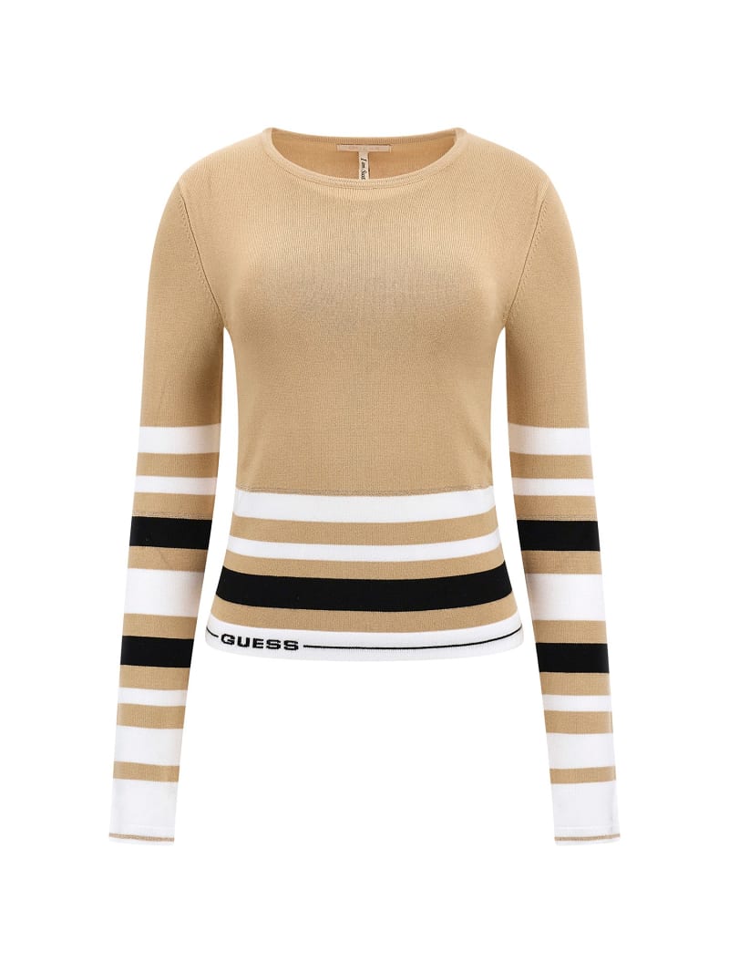 Guess striped sweatshirt discount