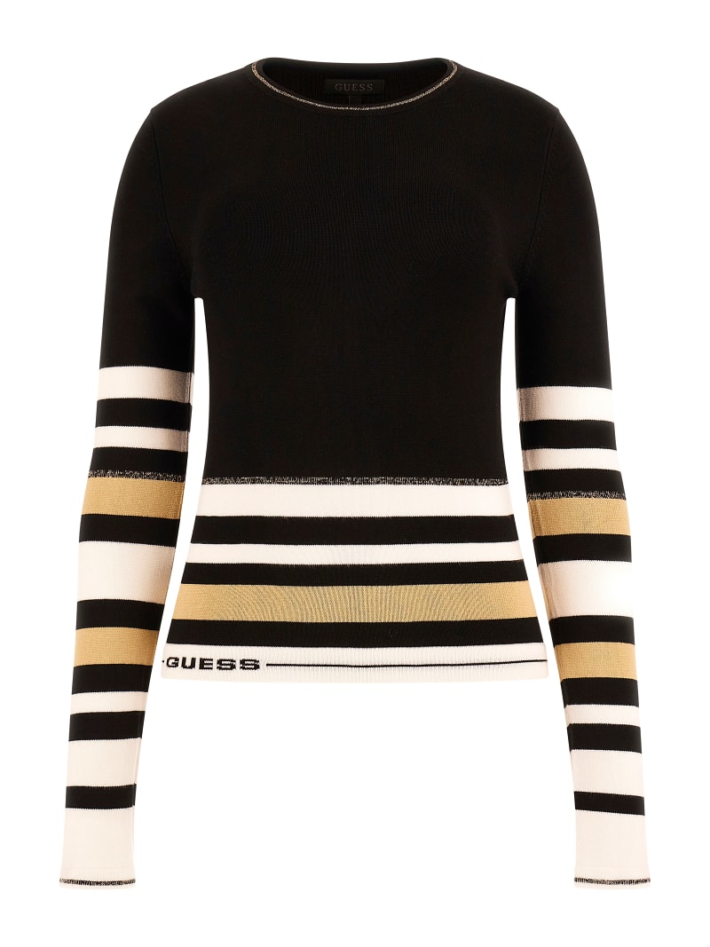 Guess striped sweater sale
