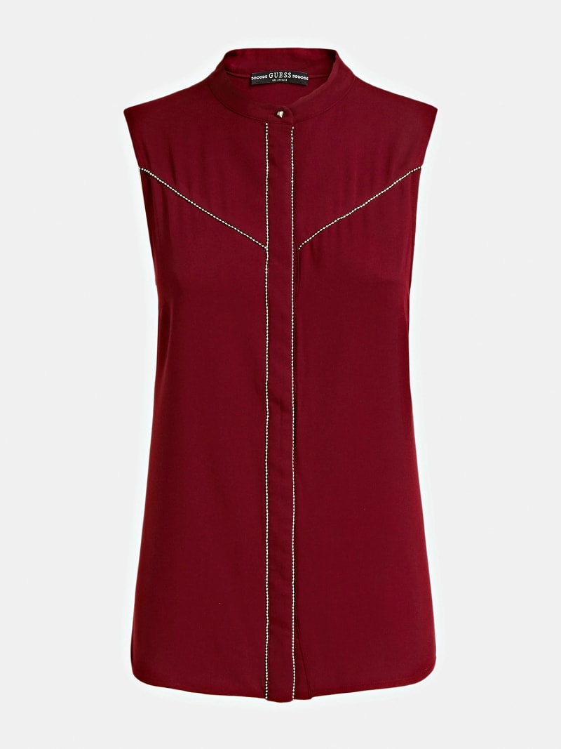 guess maroon shirt