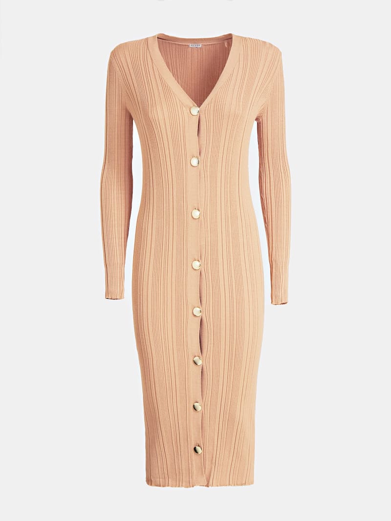 Kleid Knopfe Vorn Guess Offizieller Online Shop