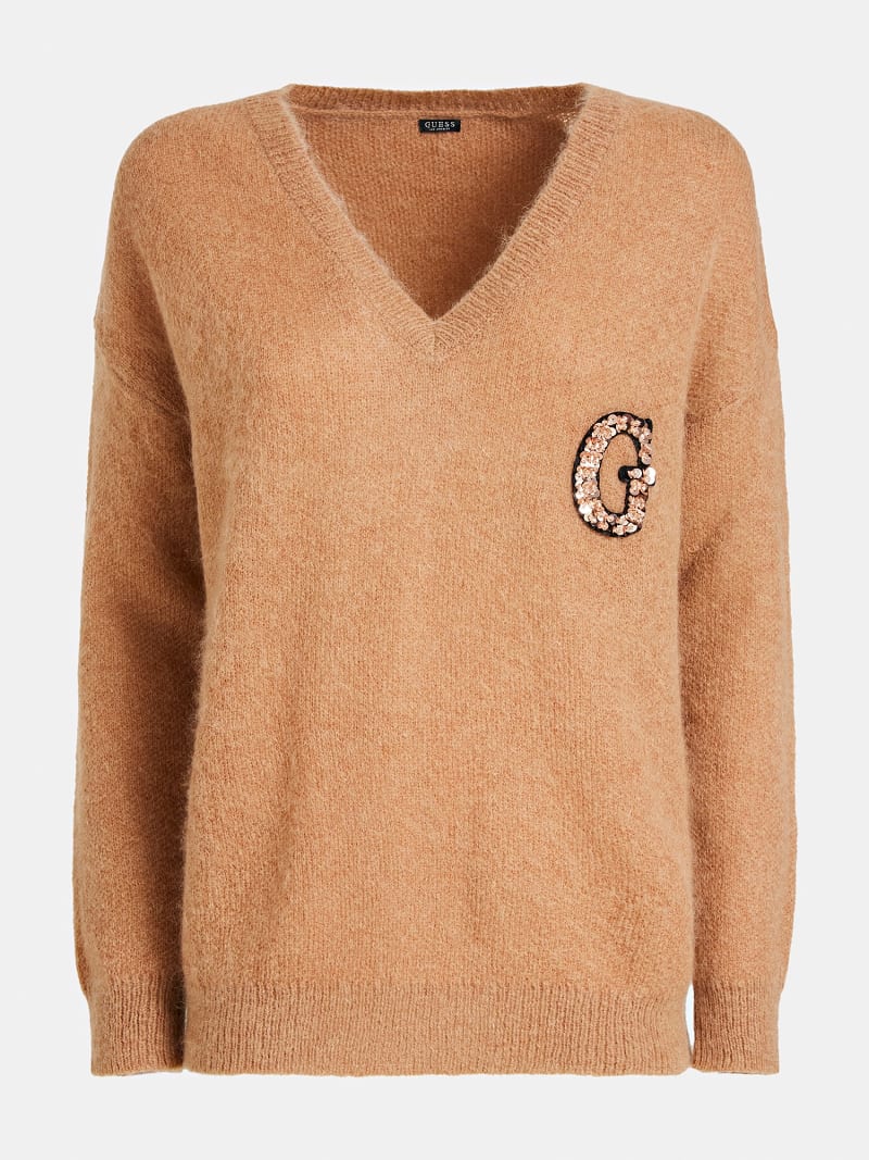 guess logo jumper