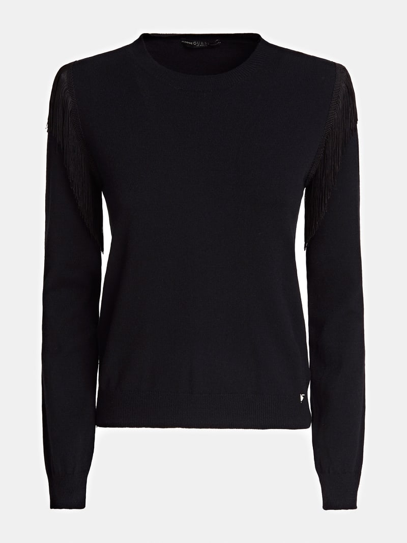 Pullover Schultern Mit Fransen Guess Offizieller Online Shop