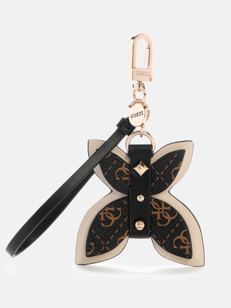Guess' Quattro G Butterfly Charm Keychain