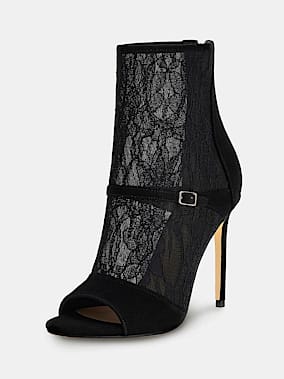 guess women's haler lace up combat booties