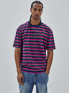T shirt guess rayure verticale homme hotsell