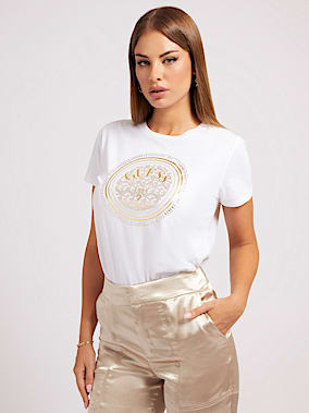 Cañón estoy de acuerdo tinta Camiseta para mujer - Colección de ropa para mujer GUESS