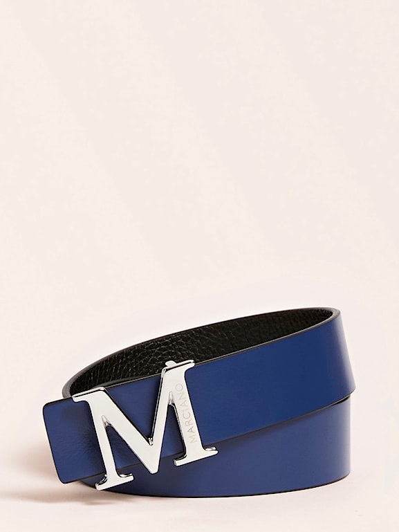 Navy blue discount mcm belt