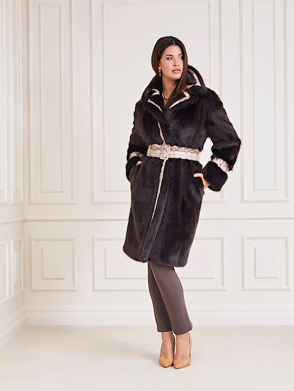 Manteau guess fourrure clearance