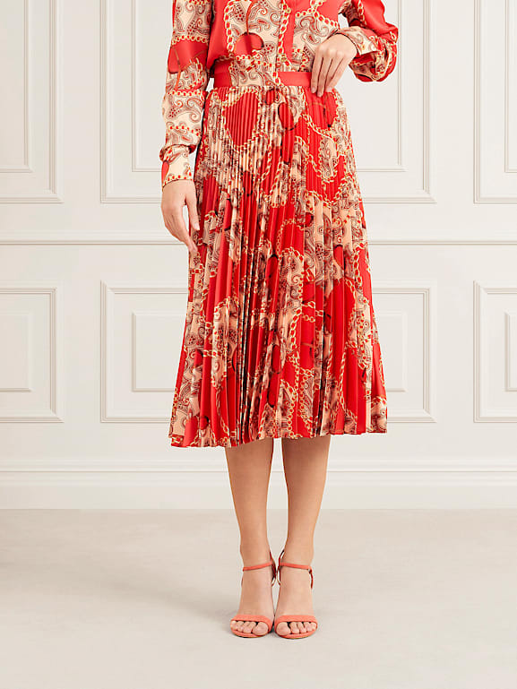 Jupe longue plissée discount guess