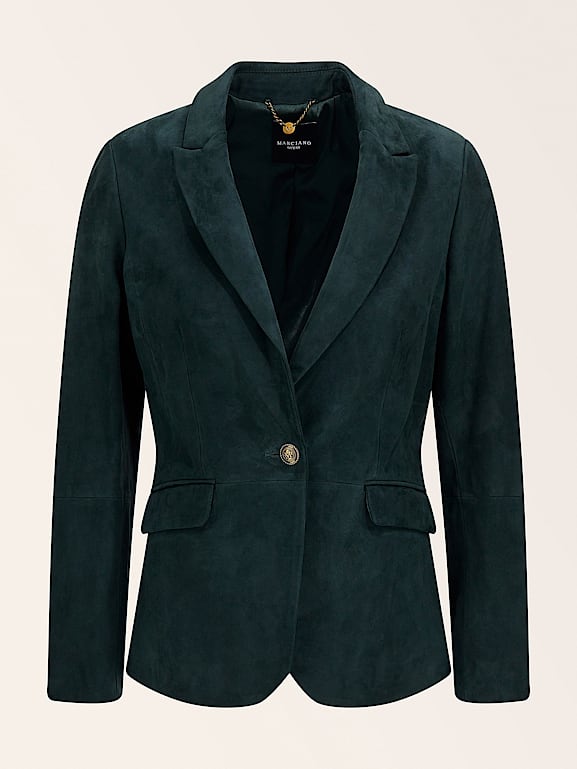 Suede green clearance blazer